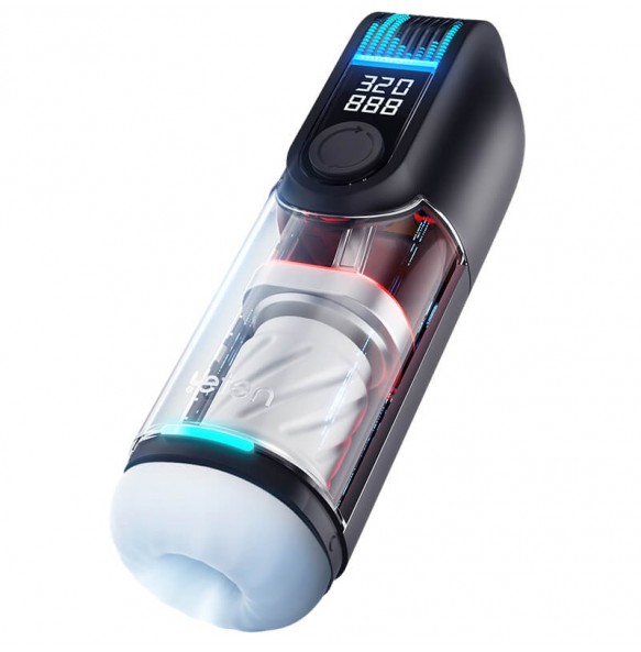 HK LETEN - Nine Waves Black Hole Thrusting Moaning Masturbator (Chargeable - Black)